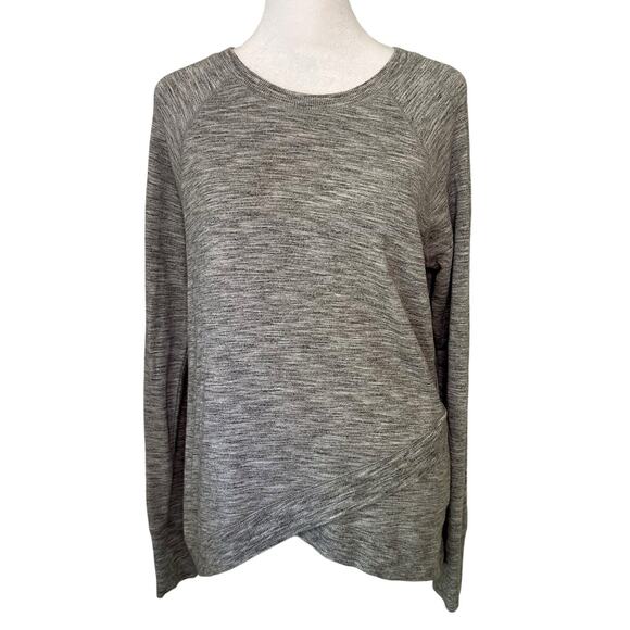 Athleta heather gray long sleeve top size ST - Picture 1 of 11